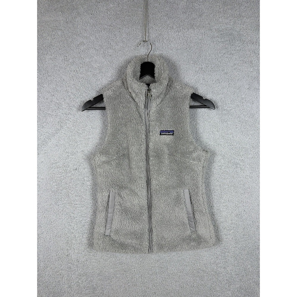 Patagonia Los Gatos Full Zip Women's Size XS Gray Fleece Vest Jacket‎ 25216
